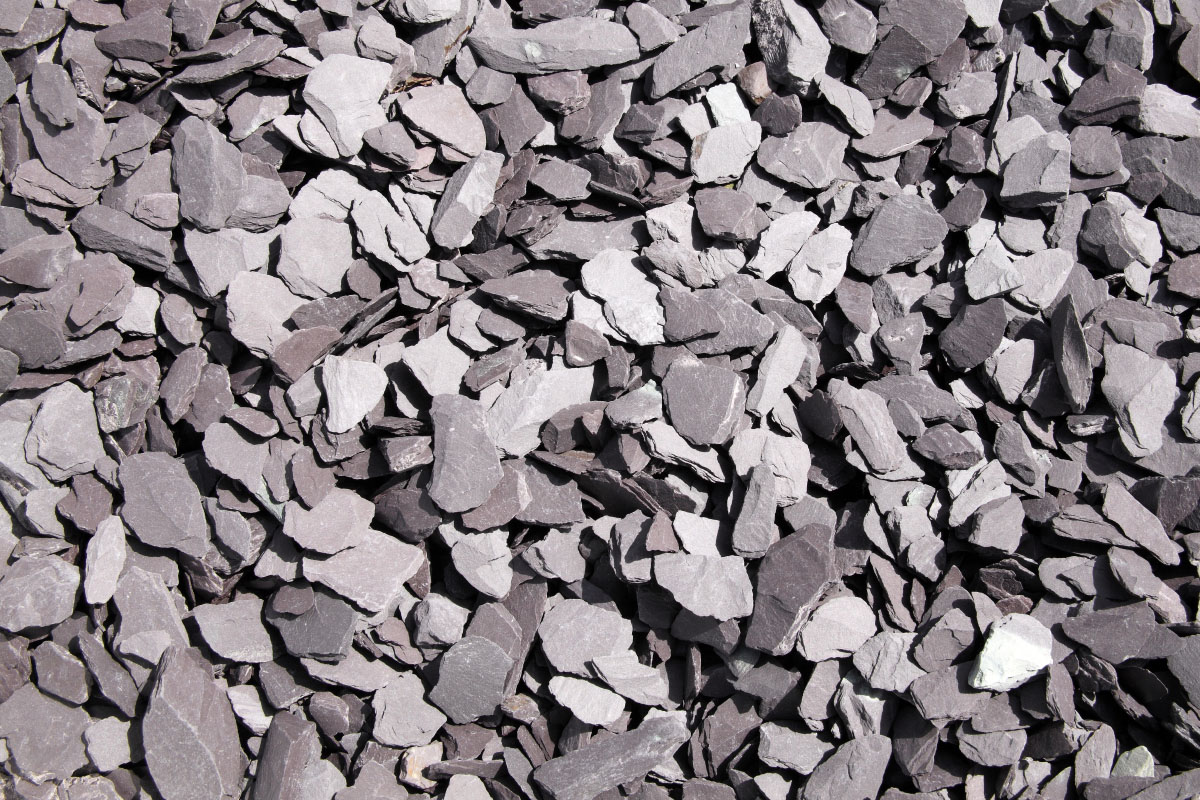 20mm grey slate chippings